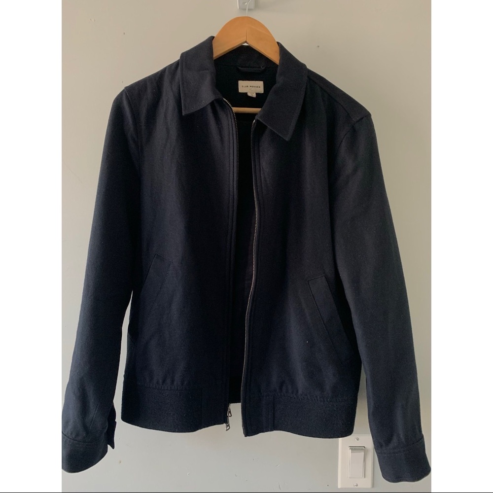 Club Monaco Navy blue Bomber Jacket